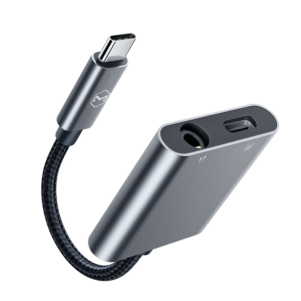 [맥도도] USB C to 3.5mm 오디오 AUX + C타입 충전 듀얼 젠더 CA754